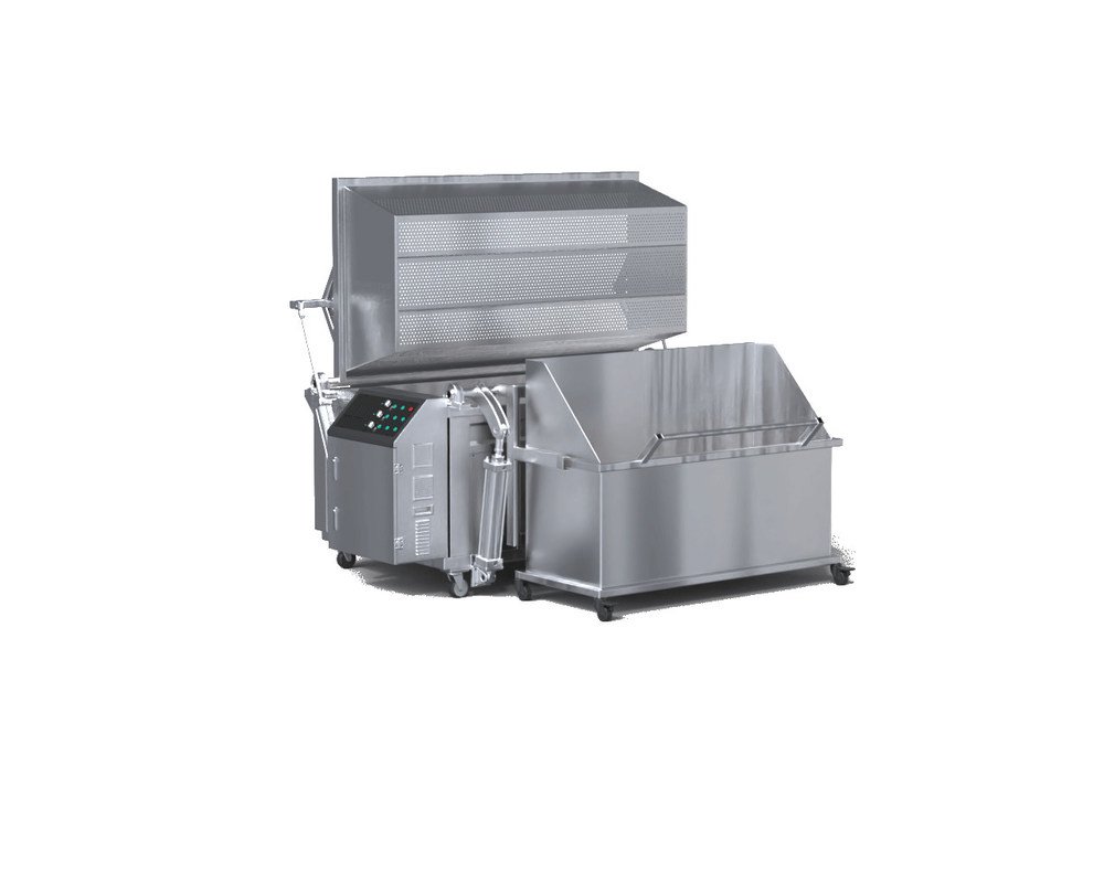 Machine à frire automatique à gaz avec chargement et déchargement automatiques pour le poulet, l'arachide
